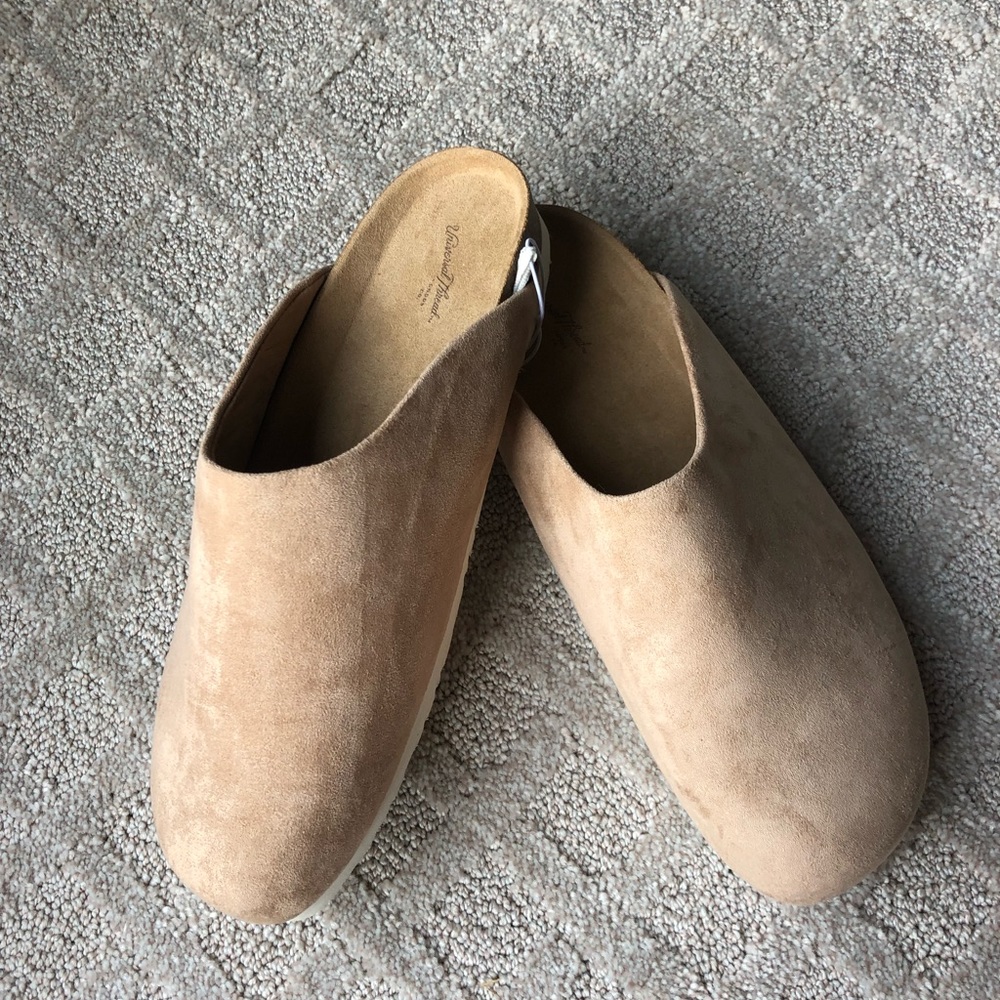 Universal Thread suede mules, new size 9 1/2
